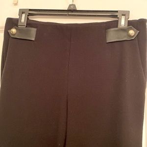 Express, size 4, Black pants, side zipper closure with loop accent, flare